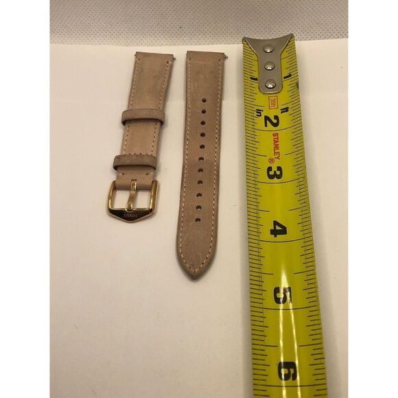 Authentic Fossil Watch Full Band Genuine Leather 18mm EZ65 - Picture 1 of 8